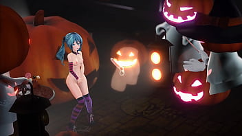 Horny Miku can't stand it anymore and masturbates