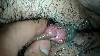 Closeup on hairy pussy