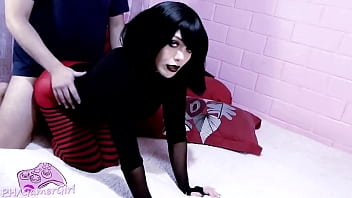 Goth Teen Blowjob and Doggystyle Sex
